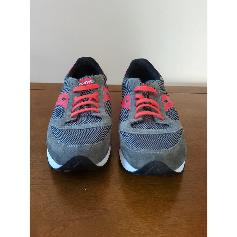 Saucony Men’s Jazz Low Size 10 Sneakers – Grey/Red – Running Classic